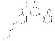 N-[3-(2-methoxyethoxy)phenyl]-2-methyl-4-(2-methylphenyl)piperazine-1-carboxamide