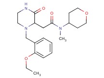 2-[1-(2-ethoxybenzyl)-3-oxo-2-piperazinyl]-N-methyl-N-(tetrahydro-2H-pyran-4-yl)acetamide