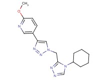 5-{1-[(4-cyclohexyl-4H-1,2,4-triazol-3-yl)methyl]-1H-1,2,3-triazol-4-yl}-2-methoxypyridine