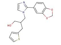 3-[2-(1,3-benzodioxol-5-yl)-1H-imidazol-1-yl]-2-(2-thienylmethyl)propan-1-ol
