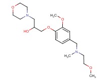 1-(2-methoxy-4-{[(2-methoxyethyl)(methyl)amino]methyl}phenoxy)-3-(4-morpholinyl)-2-propanol