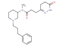 N-methyl-3-(6-oxo-1,4,5,6-tetrahydro-3-pyridazinyl)-N-[1-(3-phenylpropyl)-3-piperidinyl]propanamide