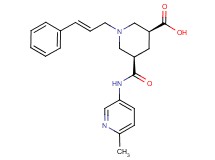 (3S*,5R*)-5-{[(6-methyl-3-pyridinyl)amino]carbonyl}-1-[(2E)-3-phenyl-2-propen-1-yl]-3-piperidinecarboxylic acid