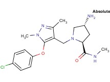 (2S,4R)-4-amino-1-{[5-(4-chlorophenoxy)-1,3-dimethyl-1H-pyrazol-4-yl]methyl}-N-methylpyrrolidine-2-carboxamide