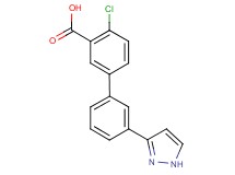 4-chloro-3'-(1H-pyrazol-3-yl)-3-biphenylcarboxylic acid