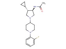 N-{rel-(3R,4S)-4-cyclopropyl-1-[1-(2-fluorophenyl)-4-piperidinyl]-3-pyrrolidinyl}acetamide dihydrochloride