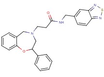 N-(2,1,3-benzothiadiazol-5-ylmethyl)-3-(2-phenyl-2,3-dihydro-1,4-benzoxazepin-4(5H)-yl)propanamide