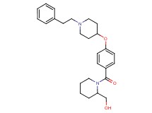 [1-(4-{[1-(2-phenylethyl)-4-piperidinyl]oxy}benzoyl)-2-piperidinyl]methanol