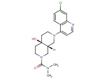 (4aR*,8aR*)-7-(7-chloroquinolin-4-yl)-4a-hydroxy-N,N-dimethyloctahydro-2,7-naphthyridine-2(1H)-carboxamide