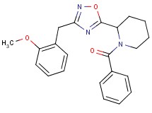 1-benzoyl-2-[3-(2-methoxybenzyl)-1,2,4-oxadiazol-5-yl]piperidine