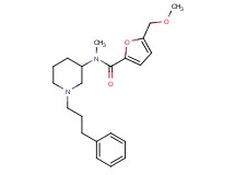 5-(methoxymethyl)-N-methyl-N-[1-(3-phenylpropyl)-3-piperidinyl]-2-furamide