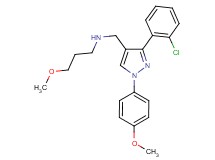 N-{[3-(2-chlorophenyl)-1-(4-methoxyphenyl)-1H-pyrazol-4-yl]methyl}-3-methoxy-1-propanamine