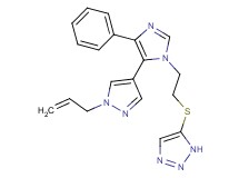 5-({2-[5-(1-allyl-1H-pyrazol-4-yl)-4-phenyl-1H-imidazol-1-yl]ethyl}thio)-1H-1,2,3-triazole