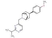 (3-endo)-8-[(2-isopropyl-4-pyrimidinyl)methyl]-3-(4-methoxyphenyl)-8-azabicyclo[3.2.1]octane