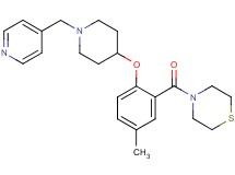 4-(5-methyl-2-{[1-(4-pyridinylmethyl)-4-piperidinyl]oxy}benzoyl)thiomorpholine