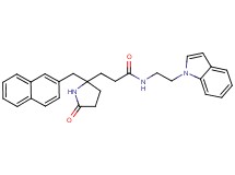 N-[2-(1H-indol-1-yl)ethyl]-3-[2-(2-naphthylmethyl)-5-oxo-2-pyrrolidinyl]propanamide