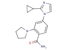 4-(2-cyclopropyl-1H-imidazol-1-yl)-2-pyrrolidin-1-ylbenzamide