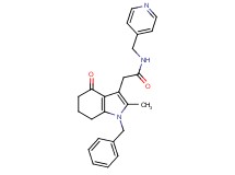 2-(1-benzyl-2-methyl-4-oxo-4,5,6,7-tetrahydro-1H-indol-3-yl)-N-(4-pyridinylmethyl)acetamide