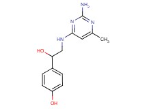 4-{2-[(2-amino-6-methylpyrimidin-4-yl)amino]-1-hydroxyethyl}phenol