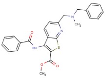 methyl 3-(benzoylamino)-6-{[benzyl(methyl)amino]methyl}thieno[2,3-b]pyridine-2-carboxylate