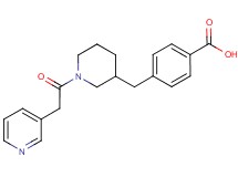 4-{[1-(3-pyridinylacetyl)-3-piperidinyl]methyl}benzoic acid