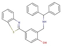 4-(1,3-benzothiazol-2-yl)-2-{[(diphenylmethyl)amino]methyl}phenol