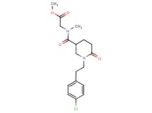 methyl N-({1-[2-(4-chlorophenyl)ethyl]-6-oxo-3-piperidinyl}carbonyl)-N-methylglycinate