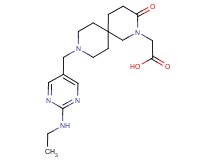 (9-{[2-(ethylamino)pyrimidin-5-yl]methyl}-3-oxo-2,9-diazaspiro[5.5]undec-2-yl)acetic acid