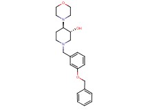 (3R*,4R*)-1-[3-(benzyloxy)benzyl]-4-(4-morpholinyl)-3-piperidinol