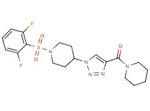 1-[(2,6-difluorophenyl)sulfonyl]-4-[4-(1-piperidinylcarbonyl)-1H-1,2,3-triazol-1-yl]piperidine