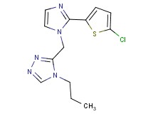 3-{[2-(5-chloro-2-thienyl)-1H-imidazol-1-yl]methyl}-4-propyl-4H-1,2,4-triazole