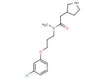 N-[3-(3-chlorophenoxy)propyl]-N-methyl-2-pyrrolidin-3-ylacetamide