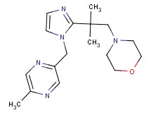 4-(2-methyl-2-{1-[(5-methylpyrazin-2-yl)methyl]-1H-imidazol-2-yl}propyl)morpholine