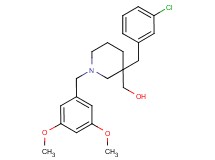 [3-(3-chlorobenzyl)-1-(3,5-dimethoxybenzyl)-3-piperidinyl]methanol