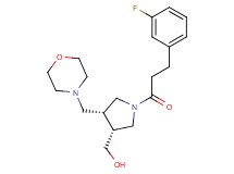 [(3R*,4R*)-1-[3-(3-fluorophenyl)propanoyl]-4-(morpholin-4-ylmethyl)pyrrolidin-3-yl]methanol