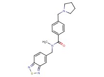 N-(2,1,3-benzothiadiazol-5-ylmethyl)-N-methyl-4-(pyrrolidin-1-ylmethyl)benzamide