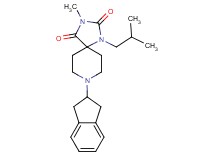 8-(2,3-dihydro-1H-inden-2-yl)-1-isobutyl-3-methyl-1,3,8-triazaspiro[4.5]decane-2,4-dione