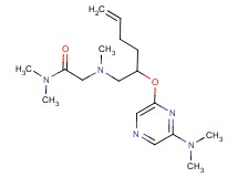 2-[(2-{[6-(dimethylamino)pyrazin-2-yl]oxy}hex-5-en-1-yl)(methyl)amino]-N,N-dimethylacetamide