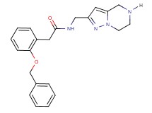 2-[2-(benzyloxy)phenyl]-N-(4,5,6,7-tetrahydropyrazolo[1,5-a]pyrazin-2-ylmethyl)acetamide hydrochloride