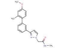 2-[3-(4'-methoxy-2'-methyl-3-biphenylyl)-1H-pyrazol-1-yl]-N-methylacetamide