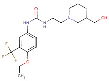 N-[4-ethoxy-3-(trifluoromethyl)phenyl]-N'-{2-[3-(hydroxymethyl)piperidin-1-yl]ethyl}urea