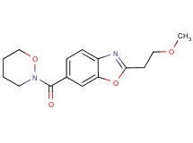 2-(2-methoxyethyl)-6-(1,2-oxazinan-2-ylcarbonyl)-1,3-benzoxazole