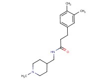 3-(3,4-dimethylphenyl)-N-[(1-methylpiperidin-4-yl)methyl]propanamide