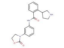 N-[3-(2-oxo-1,3-oxazolidin-3-yl)phenyl]-2-(3-pyrrolidinyl)benzamide