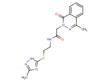 2-(4-methyl-1-oxo-2(1H)-phthalazinyl)-N-{2-[(3-methyl-1H-1,2,4-triazol-5-yl)thio]ethyl}acetamide