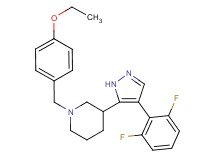 3-[4-(2,6-difluorophenyl)-1H-pyrazol-5-yl]-1-(4-ethoxybenzyl)piperidine