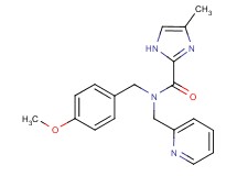 N-(4-methoxybenzyl)-4-methyl-N-(2-pyridinylmethyl)-1H-imidazole-2-carboxamide trifluoroacetate