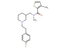 N-({1-[2-(4-fluorophenyl)ethyl]-3-piperidinyl}methyl)-N,3-dimethyl-2-thiophenecarboxamide