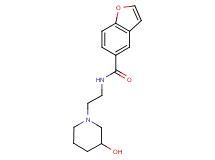 N-[2-(3-hydroxy-1-piperidinyl)ethyl]-1-benzofuran-5-carboxamide trifluoroacetate (salt)