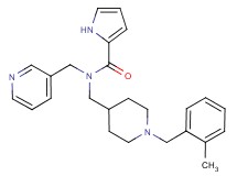 N-{[1-(2-methylbenzyl)piperidin-4-yl]methyl}-N-(pyridin-3-ylmethyl)-1H-pyrrole-2-carboxamide